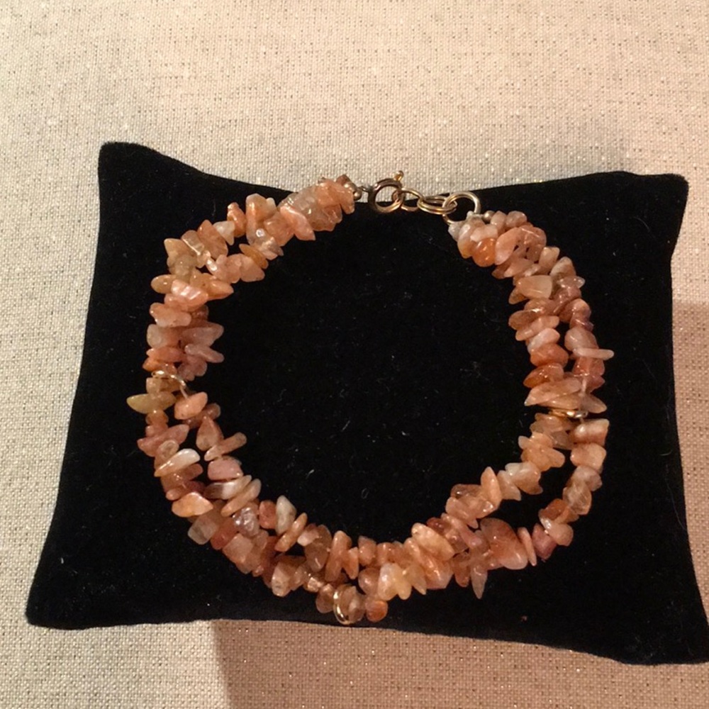 Amber Chip Stone Bracelet